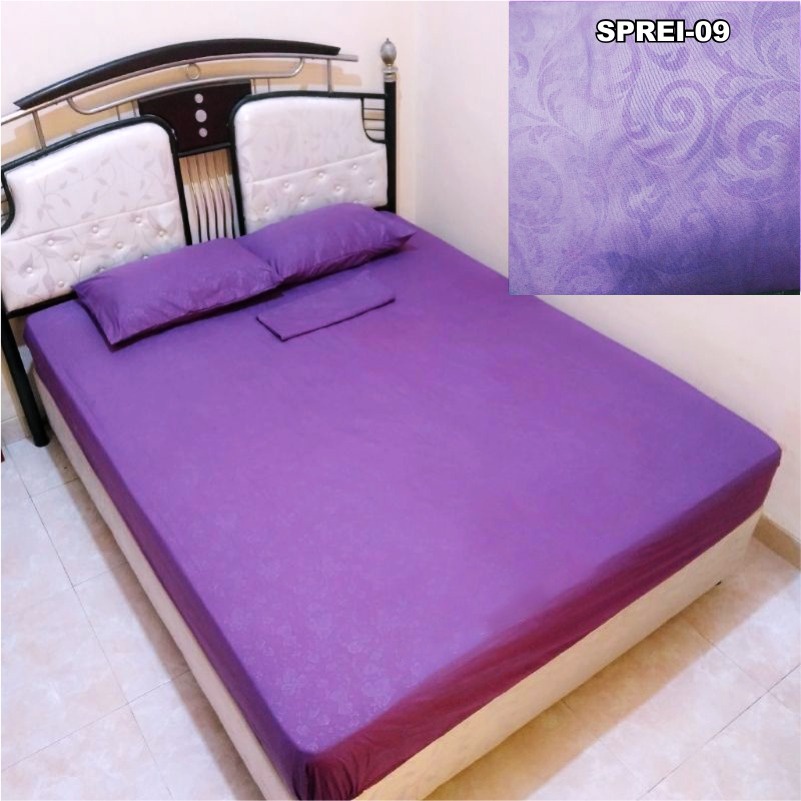 Sprei Polos Single Double Sprei Homemade Polos Anti Luntur Sprei Embos Bahan Halus Adem Nyaman Ukuran 160 180 200