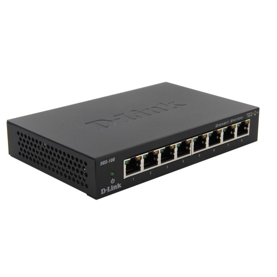 D-LINK DGS-108 8-Port Gigabit Desktop Switch Metal Casing DGS108 DLINK