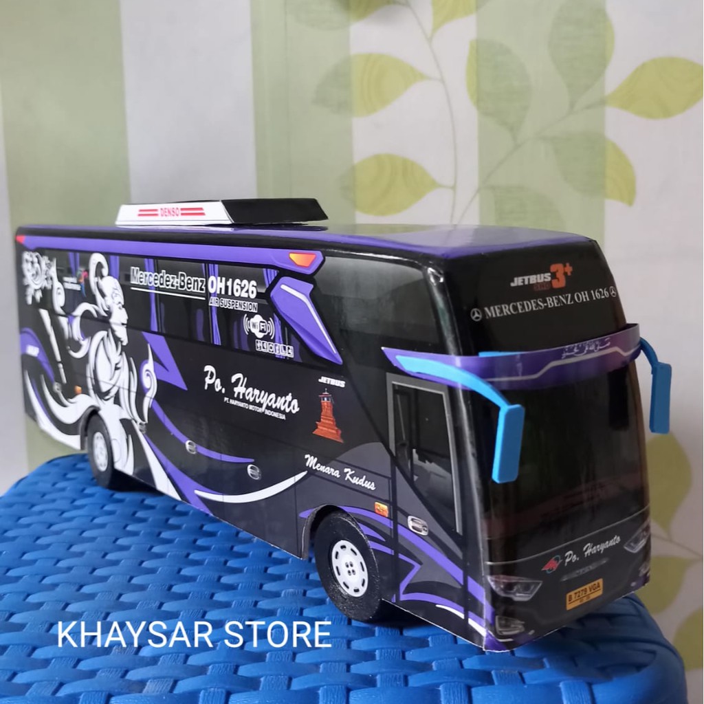 Miniatur bus bis shd HARYANTO BIMA BIRU