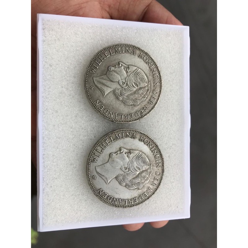 Koin Kuno Wilhelmina 1919 Samping Bergerigi