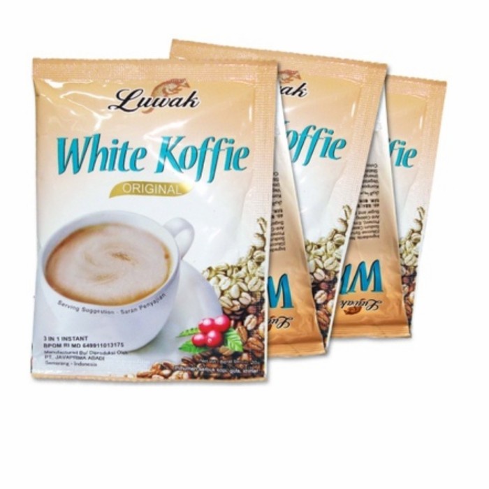 

minuman kopi luwak white coffe saset seduh 20gr (10pc)