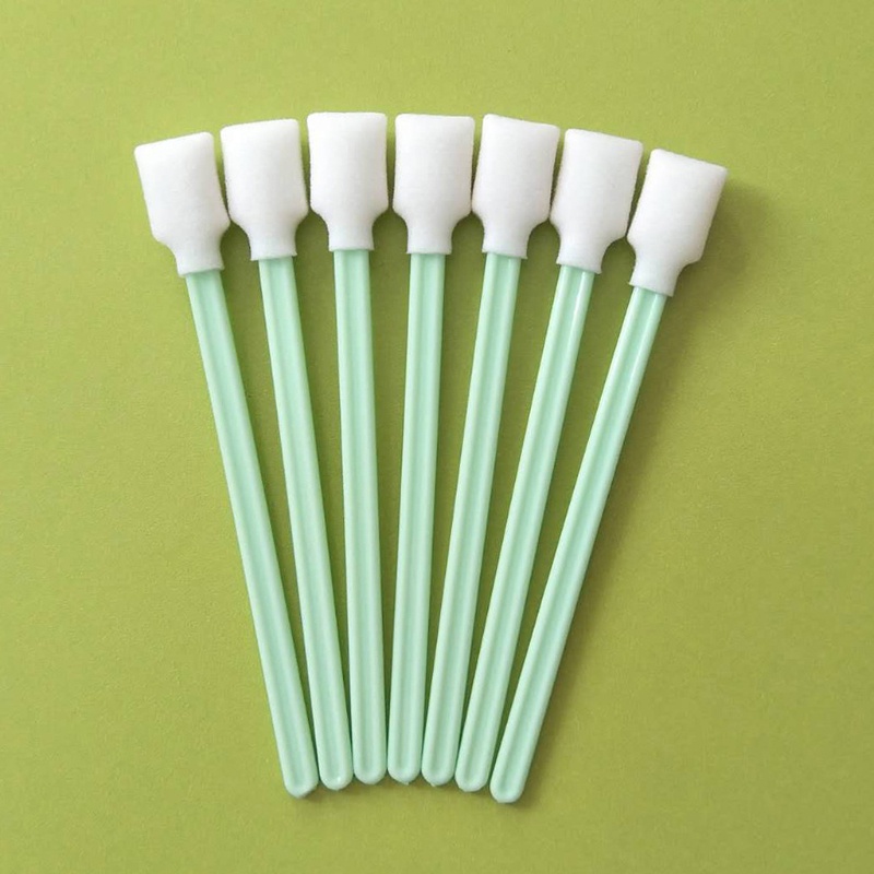 Gro 50pcs 5.11 &quot;Foam Swabs Square Rectangle Cleaning Swab for Solvent Format Inkjet Printer Roland Optical Equipment