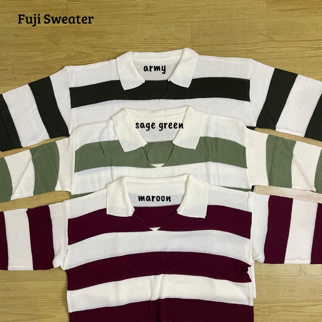 FUJI SWEATER  CROP  RAJUT