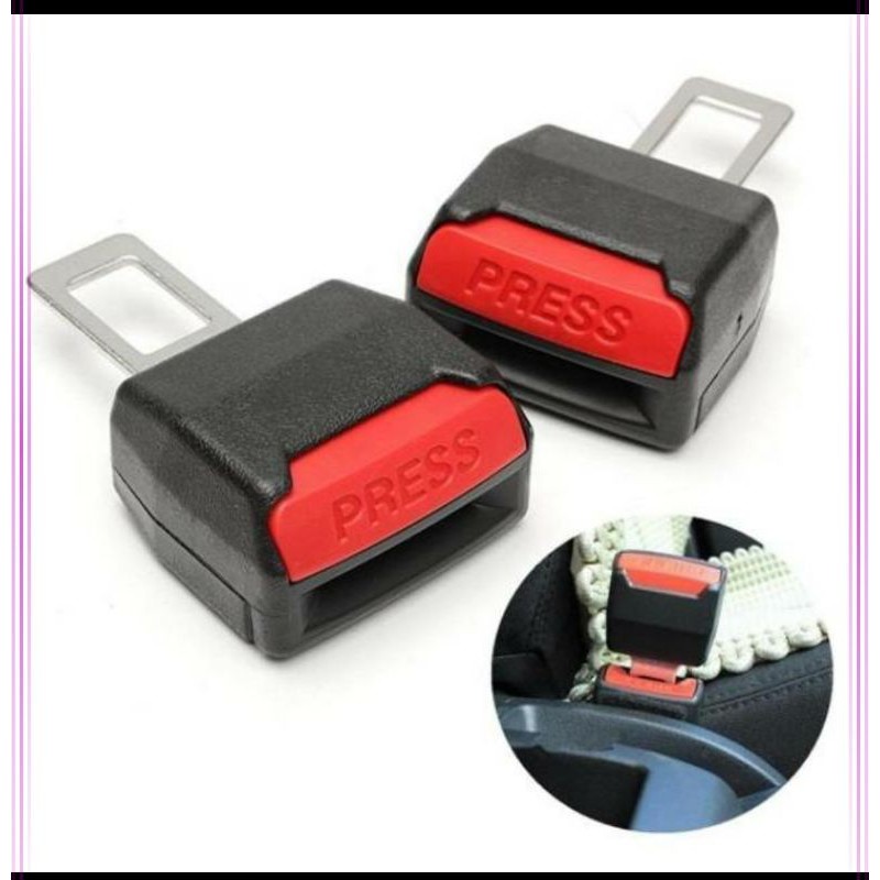 Jual Seat Belt Buzzer Stopper Hitam (1 Set 2 pcs) Shopee Indonesia