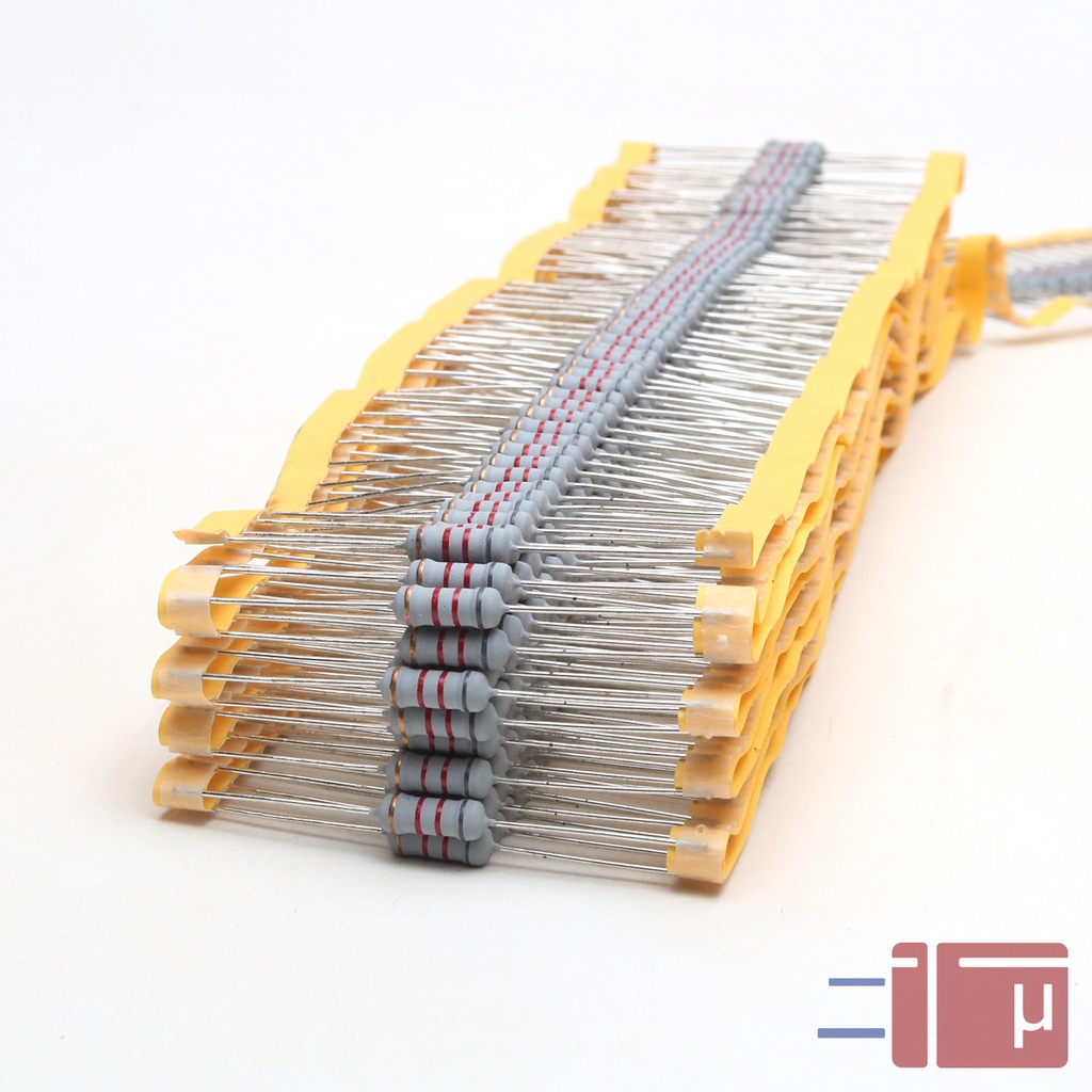 x10 Resistor 8K2 8.2K 1W Metal Oxide 5% Taiwan Kaki Tembaga