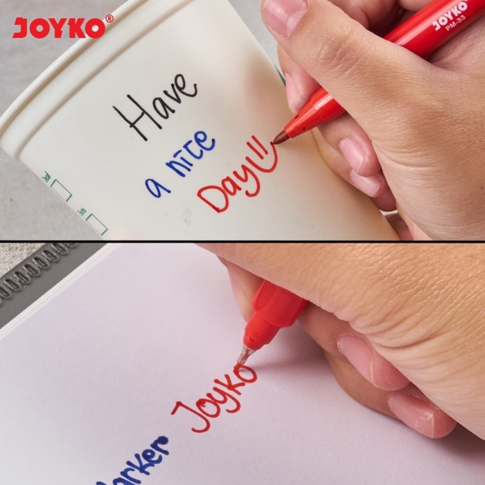 

JOYKO PERMANENT MARKER DUAL TIP 0.7MM / PENANDA SPIDOL PERMANEN PM 31-33