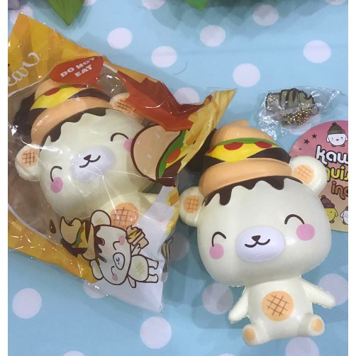 Squishy Yumiibear Cheeseburger Mascot