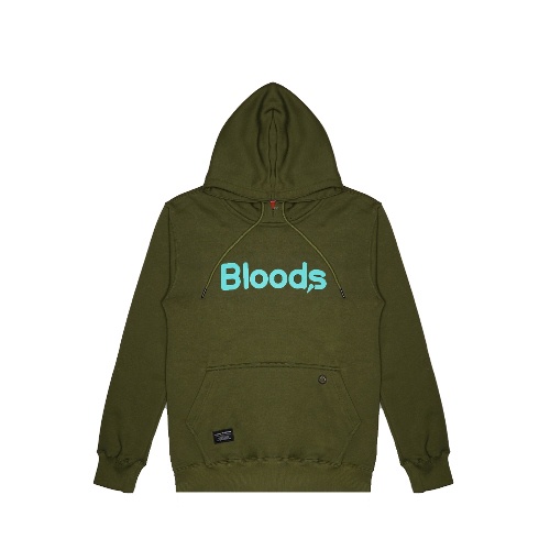 Bloods Sweater Hoodie Metro 02 Green Army