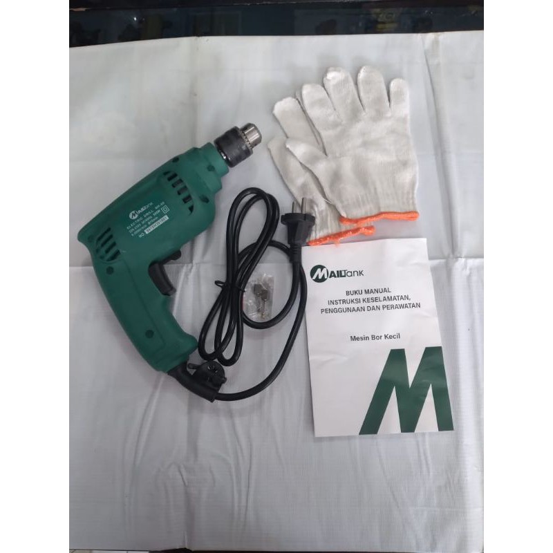 Mesin bor tangan listrik kayu besi Maltank/ elektric bor drill