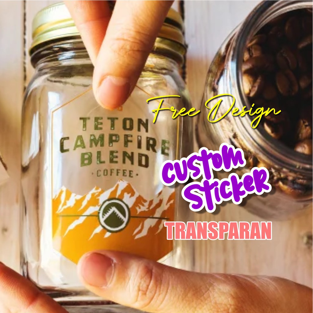 

STIKER LABEL TRANSPARANT / STICKER LABEL KEMASAN / STIKER CUTTING Murah Jakarta