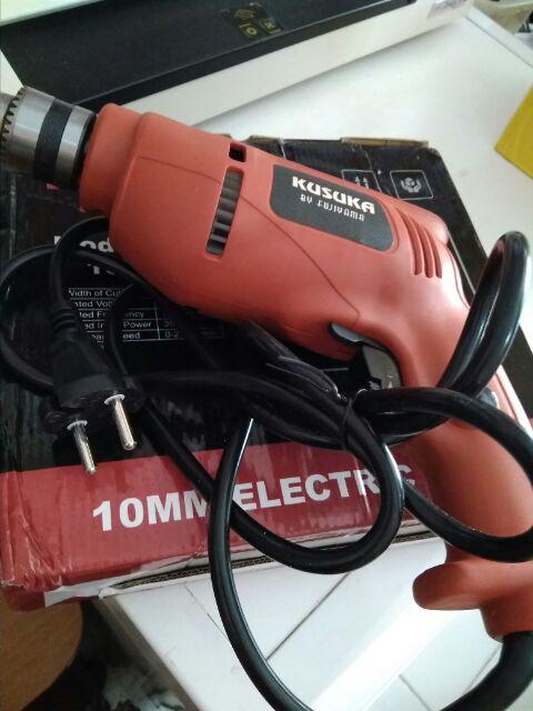 Mesin Bor Electric Drill 10mm Kr60 Kusuka By Fujiyama