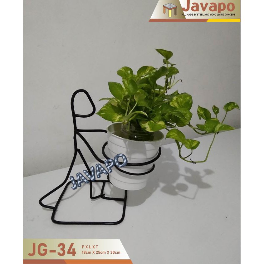 Rak Besi I Rak Tanaman Hias I Rak Bunga - Model Sepeda [Kode: JG36]