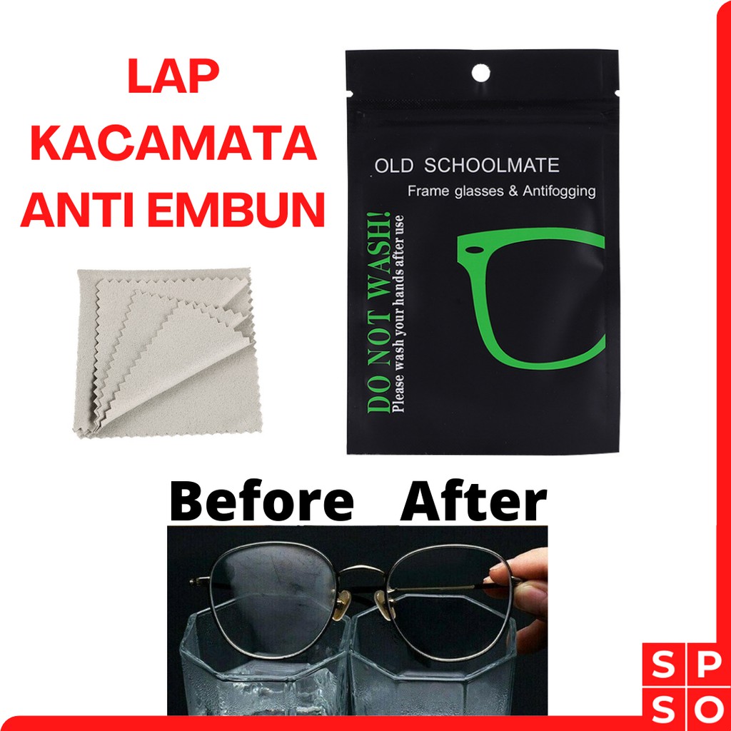 Lap Kacamata Anti Fog Anti Embun Anti Kabut Lap Kain Microfiber Pembersih Fog Cloth