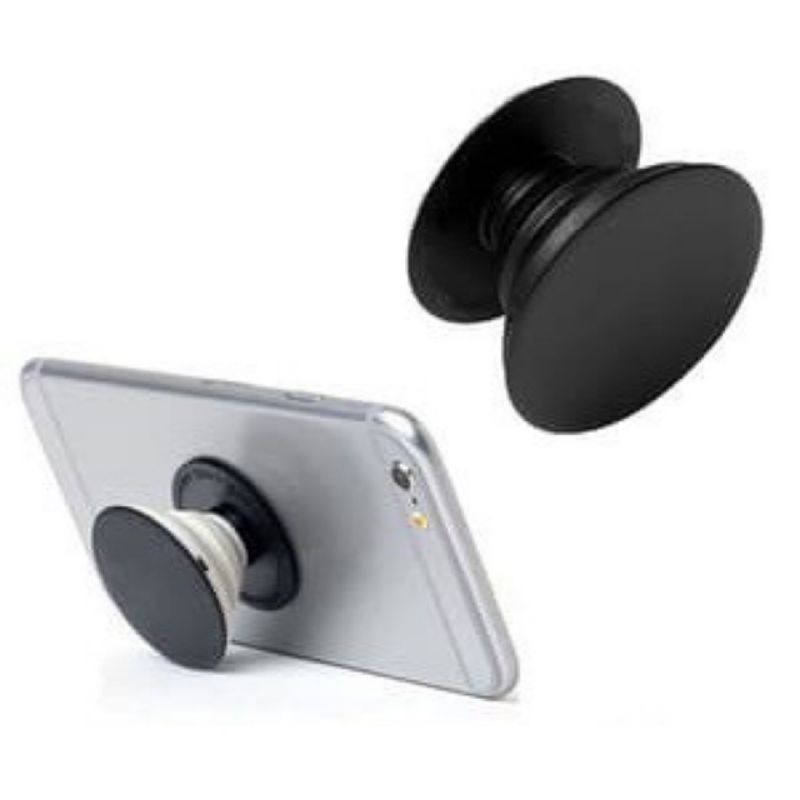 POP SOCKET POLOS / POPSOCKET HOLDER HITAM PUTIH