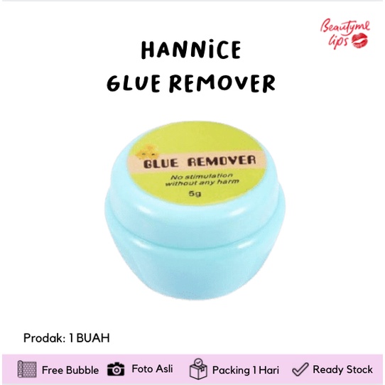 Hannice remover cream 5g - pelepas bulu mata remove eyelash extention krim eyelash remover