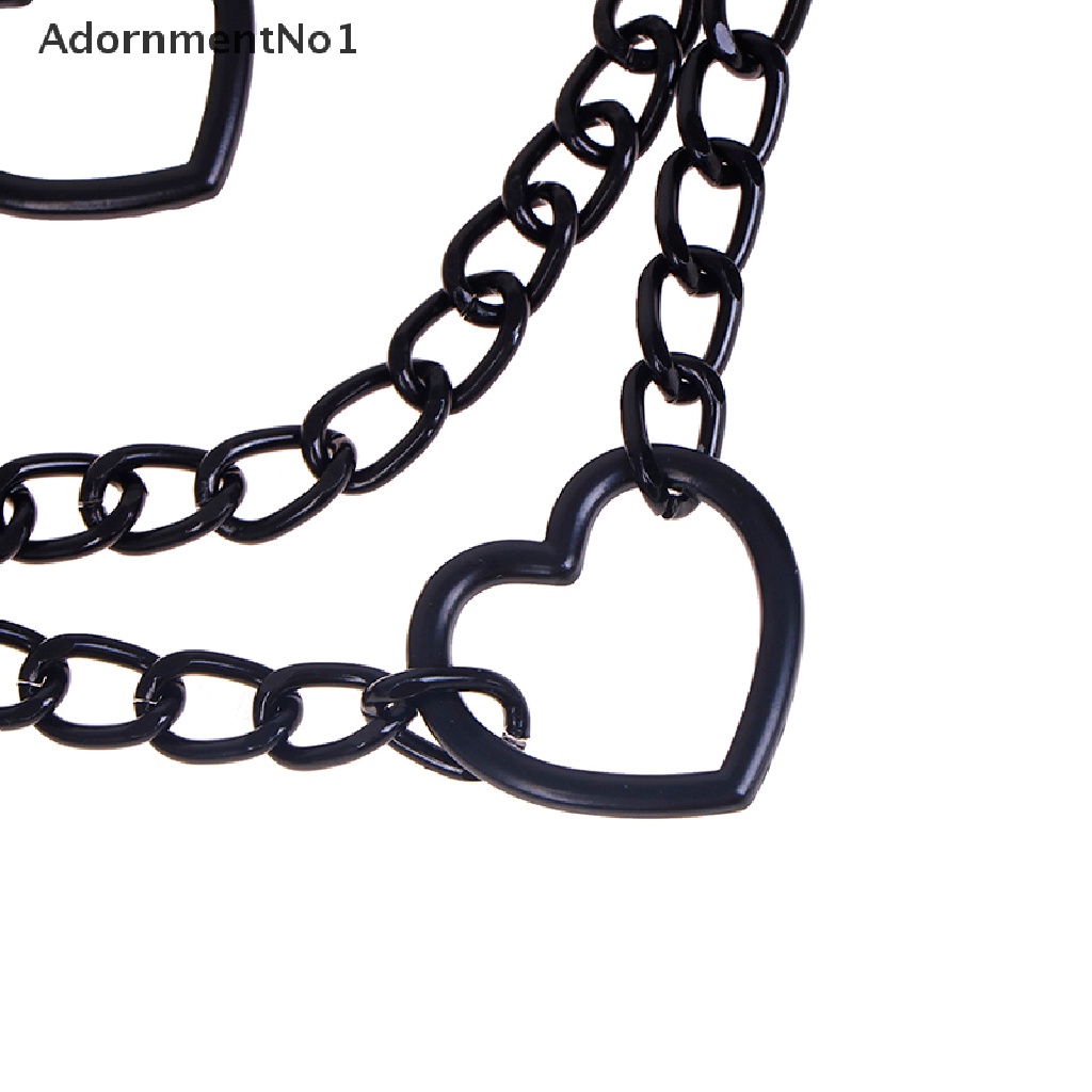 (AdornmentNo1) Kalung Choker Kulit PU Warna Hitam / Merah Gaya Gothic Untuk Wanita / Cosplay