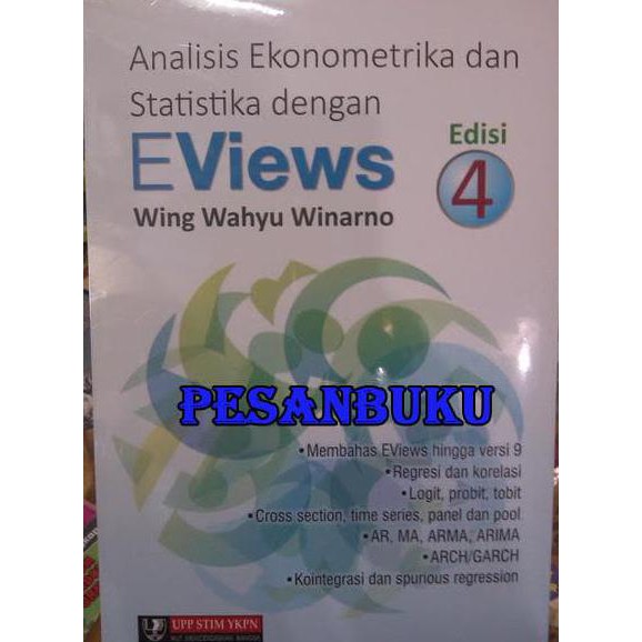 Buku Analisis Ekonometrika Dan Statistika Dengan Eviews Edisi 4 Shopee Indonesia