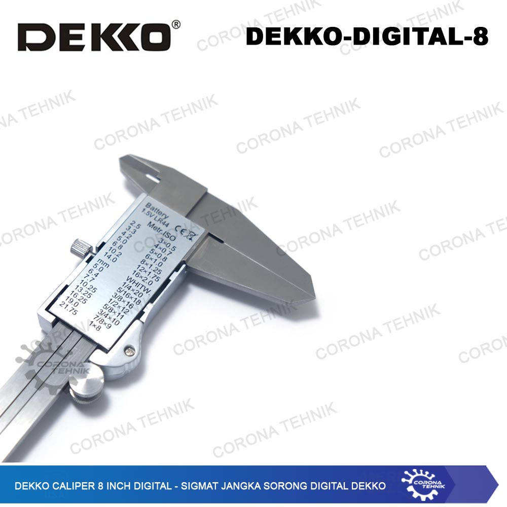 Sigmat Jangka Sorong Digital Dekko - Dekko Caliper 8 Inch Digital