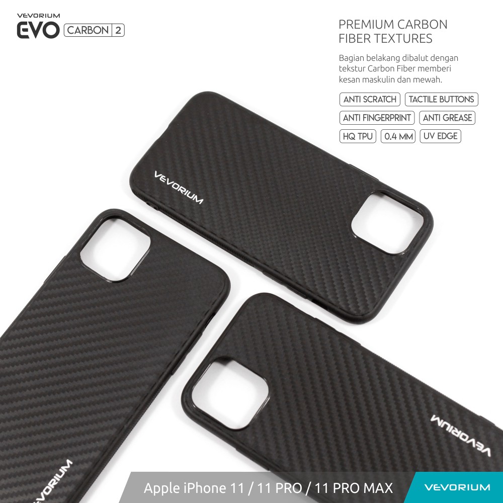 VEVORIUM EVO CARBON Apple iPhone 11 PRO MAX 11 PRO Softcase Soft Case