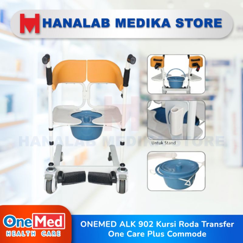 Jual Onemed Alk Kursi Roda Transfer One Care Plus Commode Shopee Indonesia