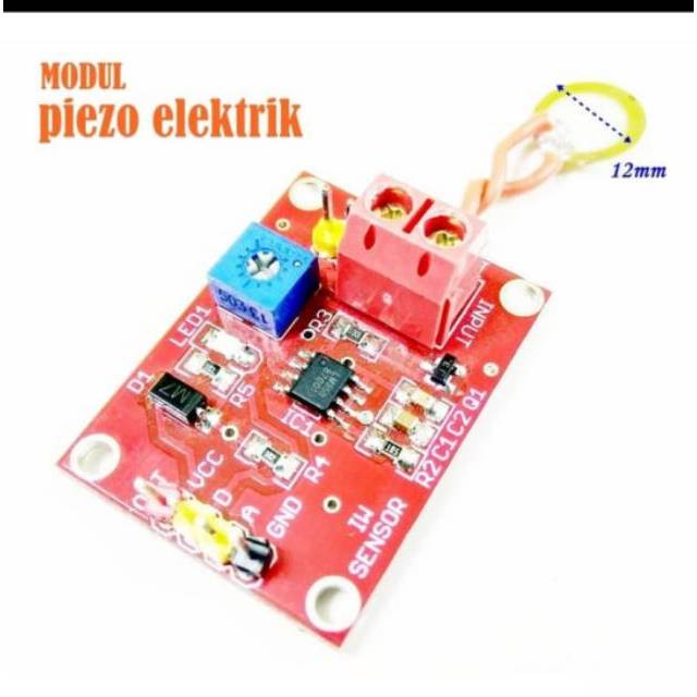 piezoelektrik piezo elektrik sensor getar indo ware piezo modul module