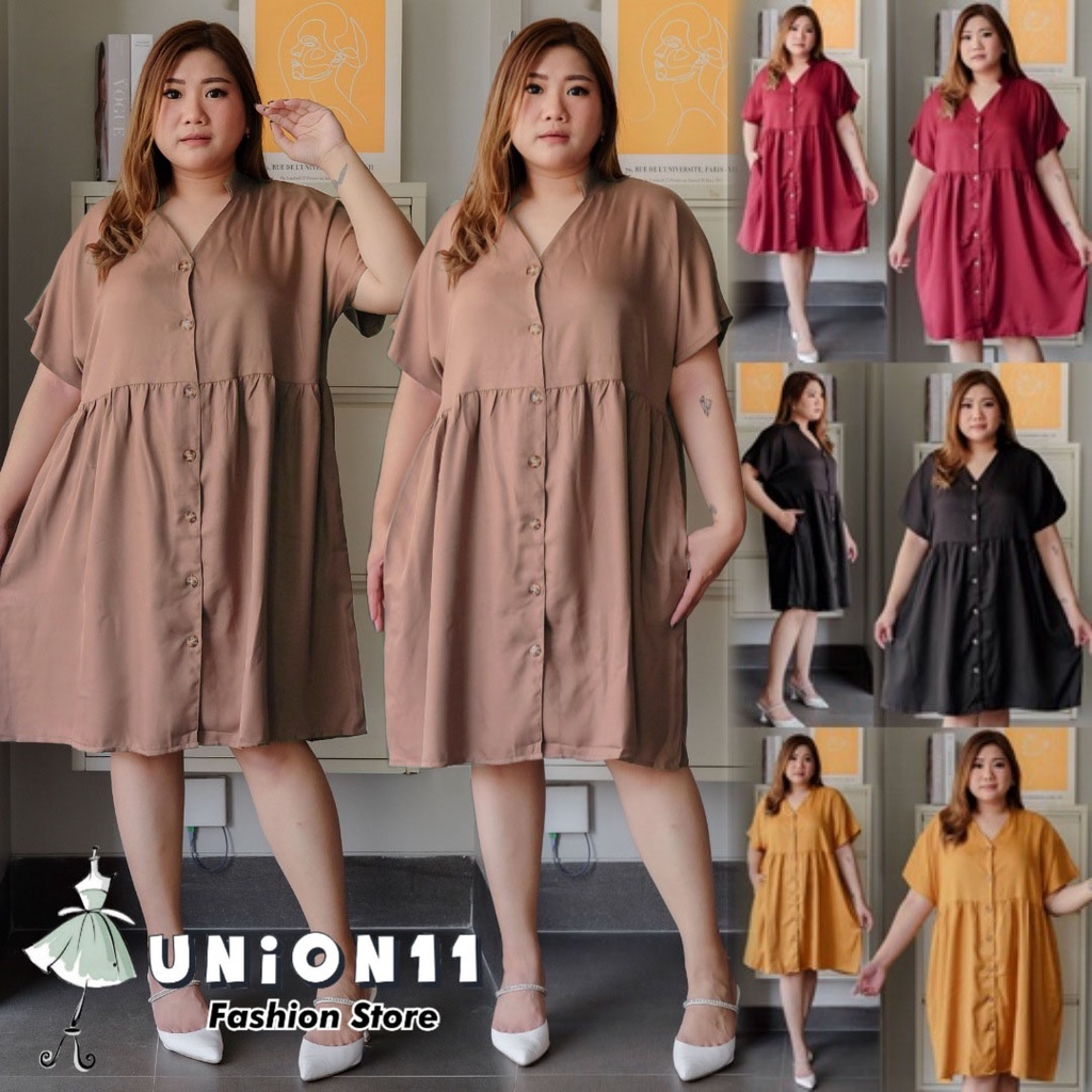 UNION11 - DRESS WANITA JUMBO XXXL / DRESS JUMBO WANITA LD 120 / BAJU JUMBO WANITA / DRESS BIG SIZE WANITA JOVAN