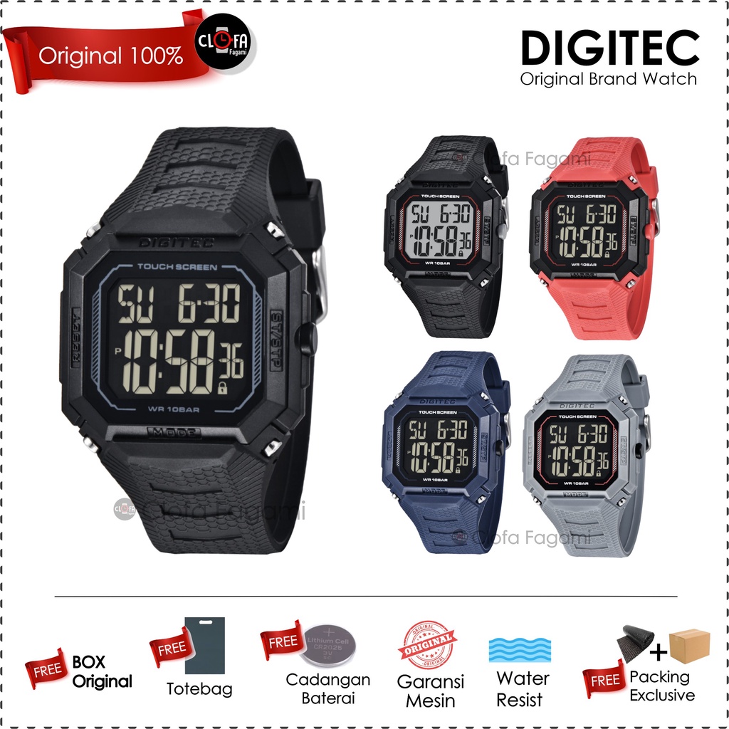 DIGITEC RECTANGLE /clofafagami/ JAM TANGAN OUTDOOR / JAM TANGAN ORIGINAL / JAM DIGITEC ORIGINAL / JA