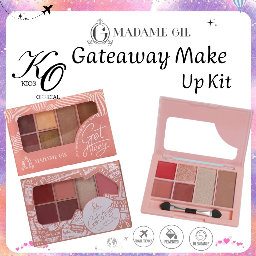 Madame Gie Get Away Make Up Kit | Make Up Face Pallete