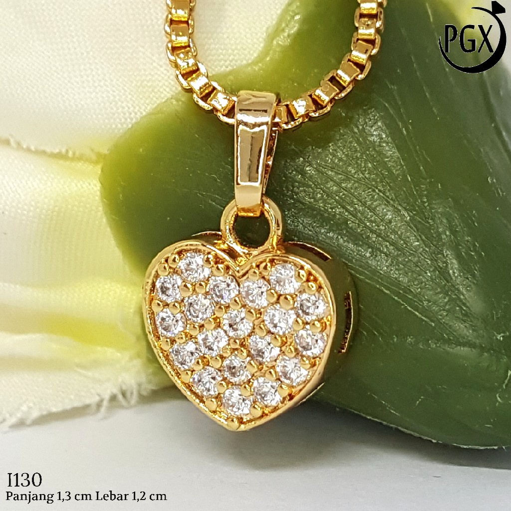 PGX Liontin Kalung Xuping Wanita Perhiasan Lapis Emas Aksesoris Fashion - I130