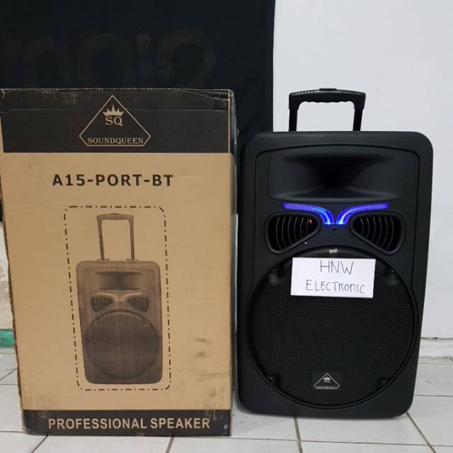 Portable Wireless Speaker Ampli Meeting Amplifier Soundqueen 15" A15 PORT BT A 15 inch
