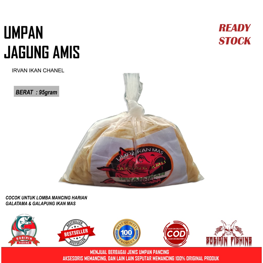 Umpan Jagung Amis Irvan Ikan - Umpan pancing ikan mas Jagung amis produksi irvan jatiwaringin