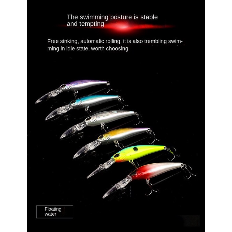 Umpan Pancing Bentuk Ikan Kecil Panjang 9cm / 5.8g