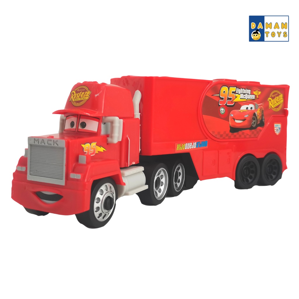 Mainan Cars 3 Truk Lightning McQueen And Mark Truck Kado Anak Laki Cowok Hadiah Ulang Tahun