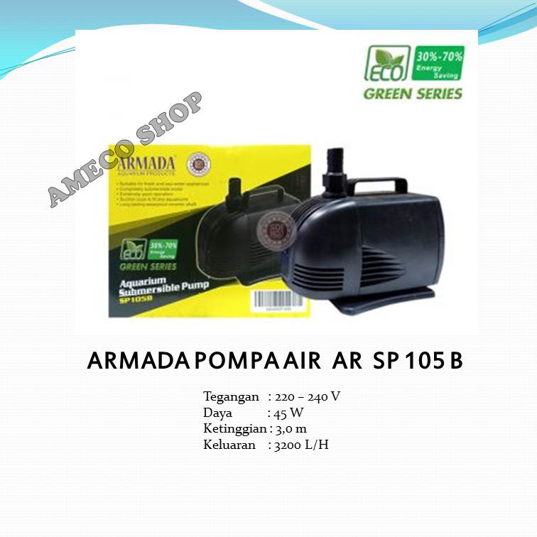 ARMADA Pompa Air Celup Aquarium AR SP 105 B