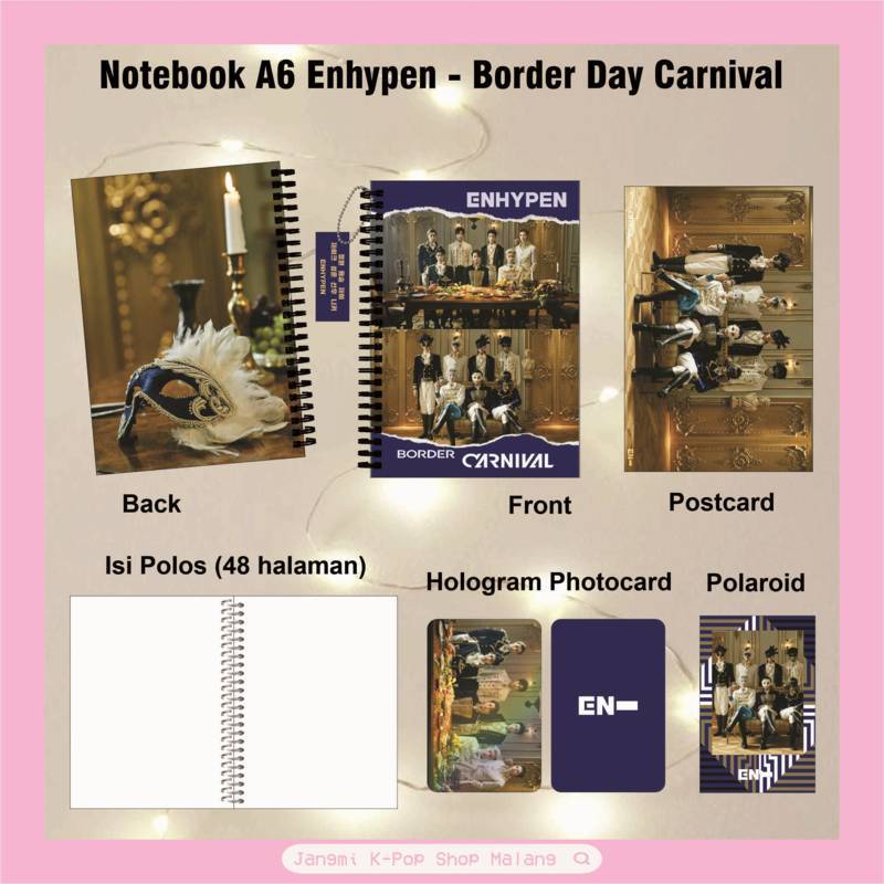 

Mini Notebook Enhypen - Border Carnival (Drunk Dazed) | Notebook Enhypen Border Carnival | Notebook Enhypen Drunk Dazed | Ring Notebook Enhypen | Notebook K-POP | Fankit Enhypen | Fankit K-POP | Enhypen Engene | KPOP