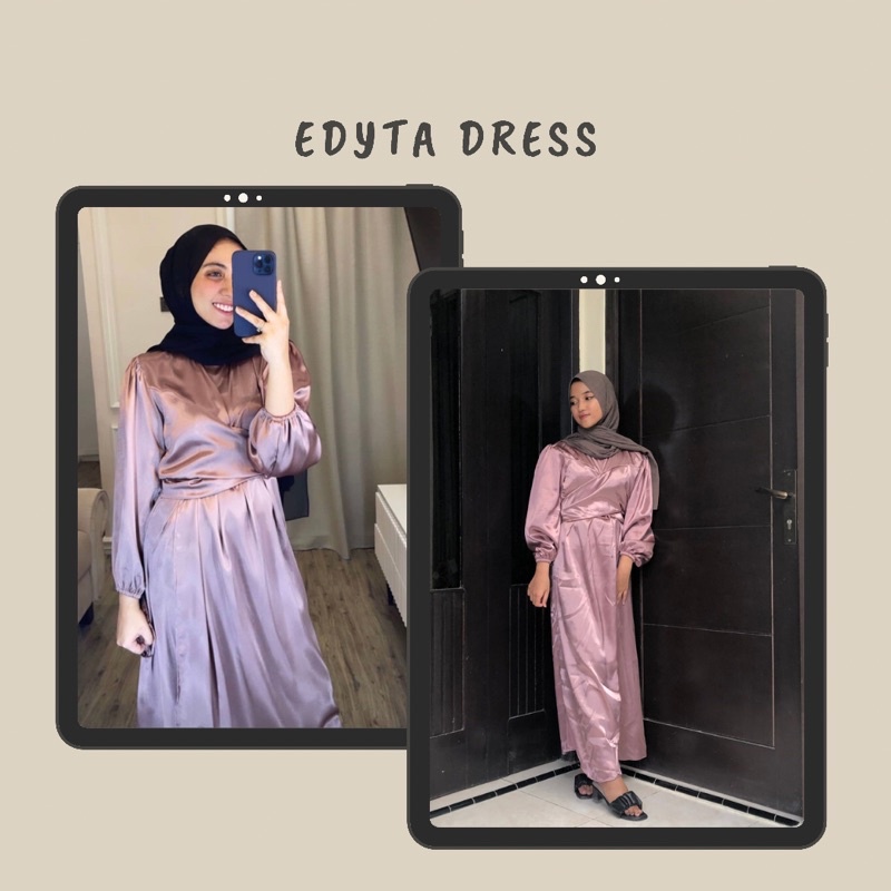 EDYTA SILK DRESS (READY STOCK)