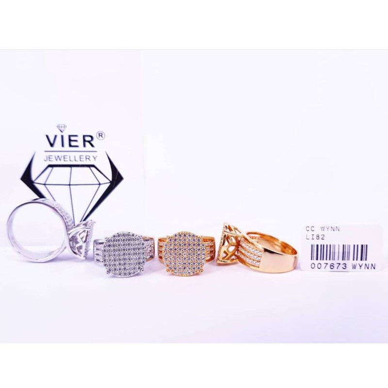 VIER JEWELLERY RING WYNN 7673 CINCIN SIZE 9 CRYSTAL ZIRCONIA