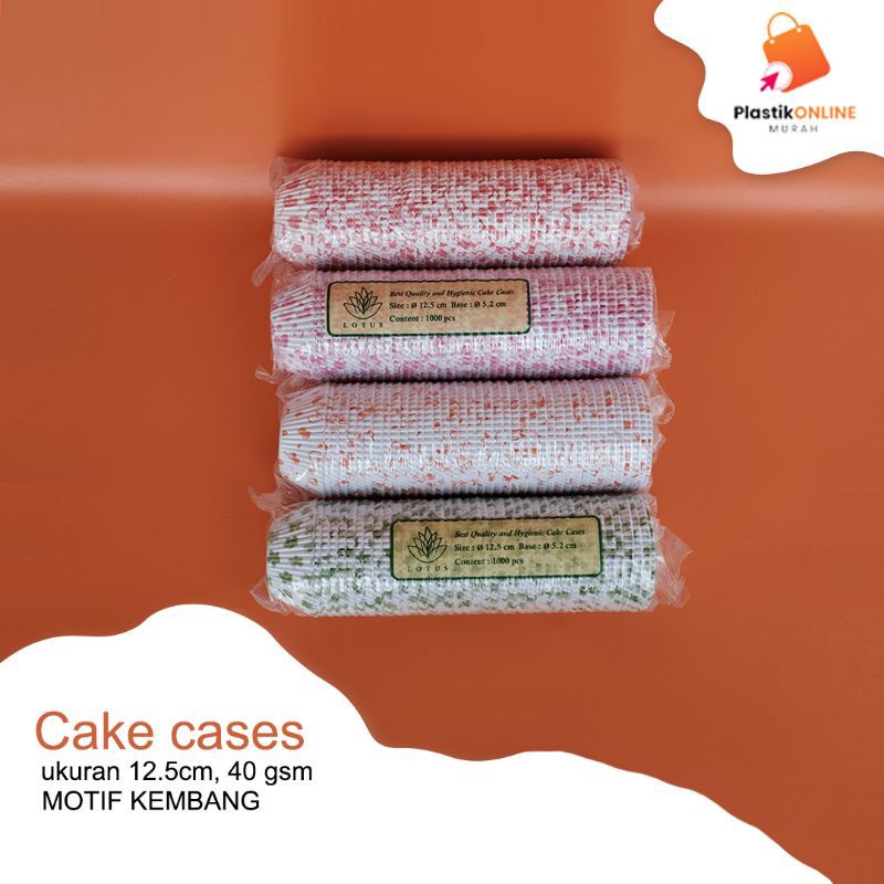 

Cake cases Lotus 12.5 cm motif kembang | Cup cake | Baking