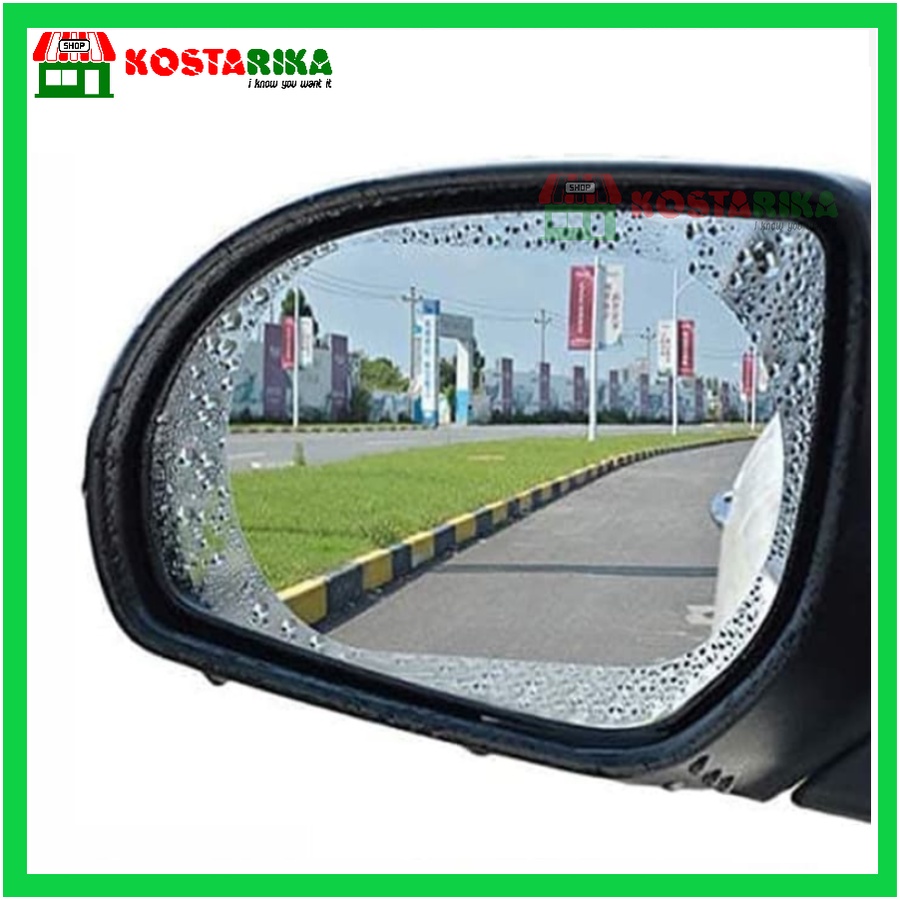 Stiker Anti Air Embun ScreenGuard Kaca Spion Mobil Fog RainProof Anti Fog Film