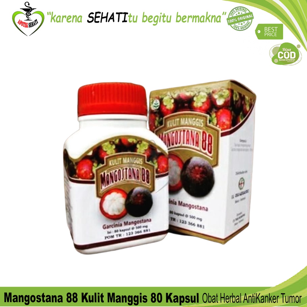 Baru! Kulit Manggis Mangostana88 Isi 80 Kapsul