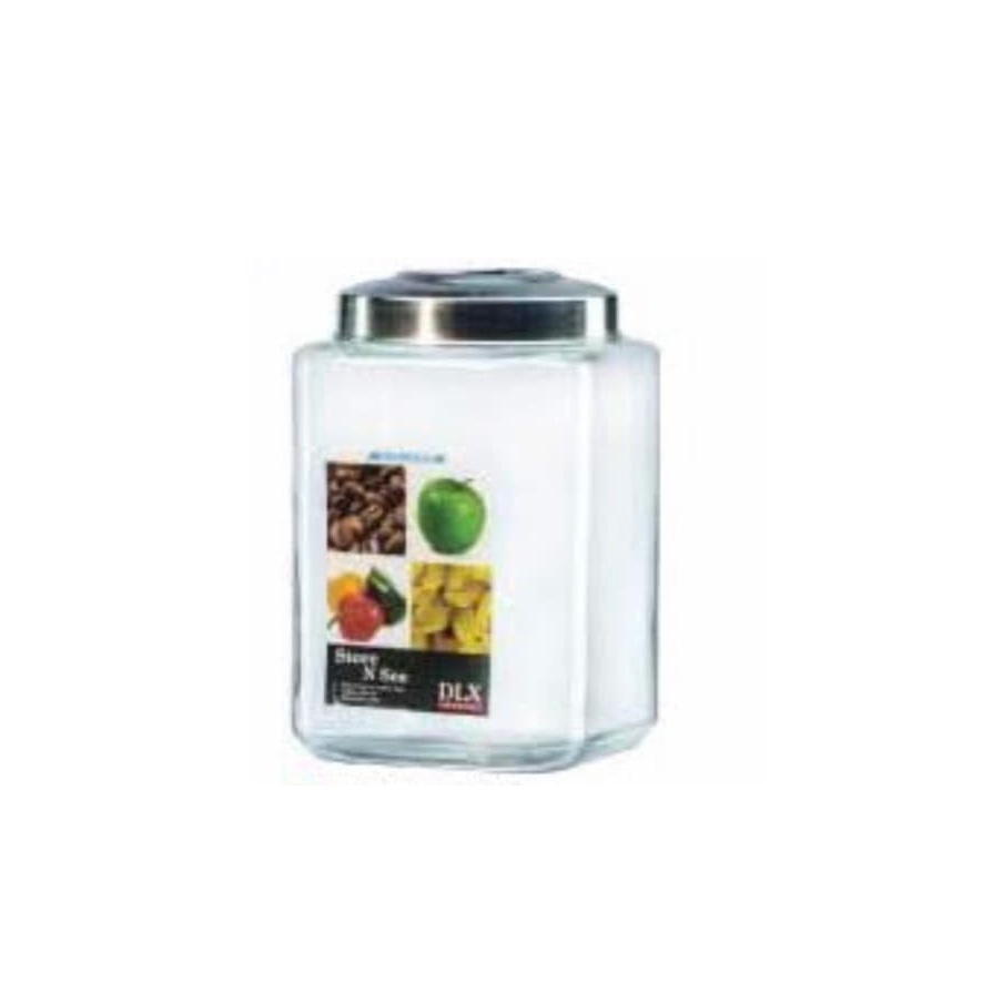 Toples Cafe B persegi / kotak - 9 ltr | Toples Kaca DLX