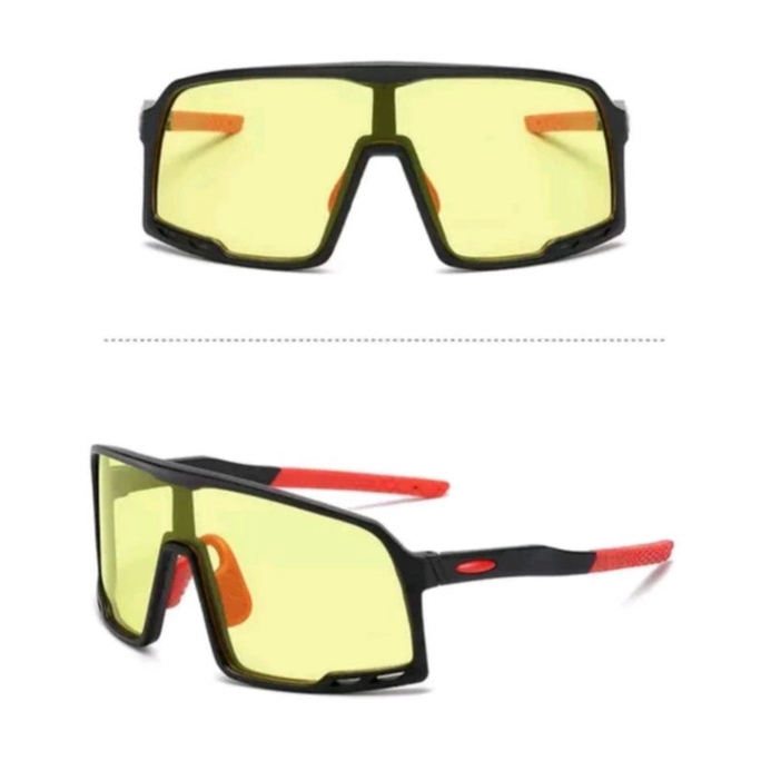 Kacamata Sepeda Gowes Bicycle glasses Outdoor Kacamata Sports Lensa Kuning 9321