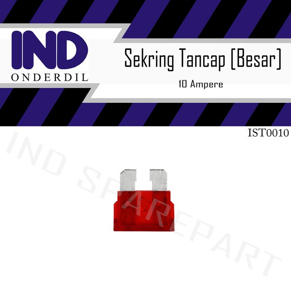 

ASLI SekringSikring TancapFuse Blade Besar 10 A 10 Ampere
