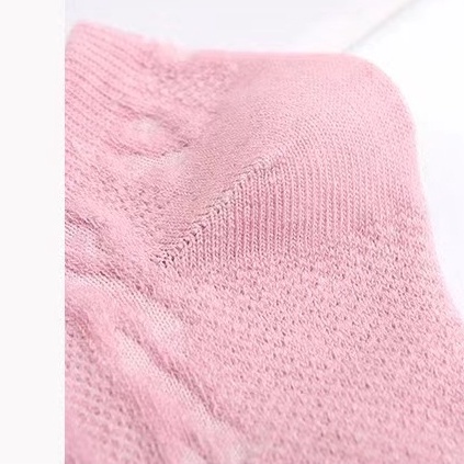 𝗘𝗕𝗦 ✅ KK027 Kaos Kaki (Tanpa Kemasan) Wanita Tipis Pendek Semata Kaki Motif Pattern Rajut Polos Fashion Korea Women Sock Import Murah