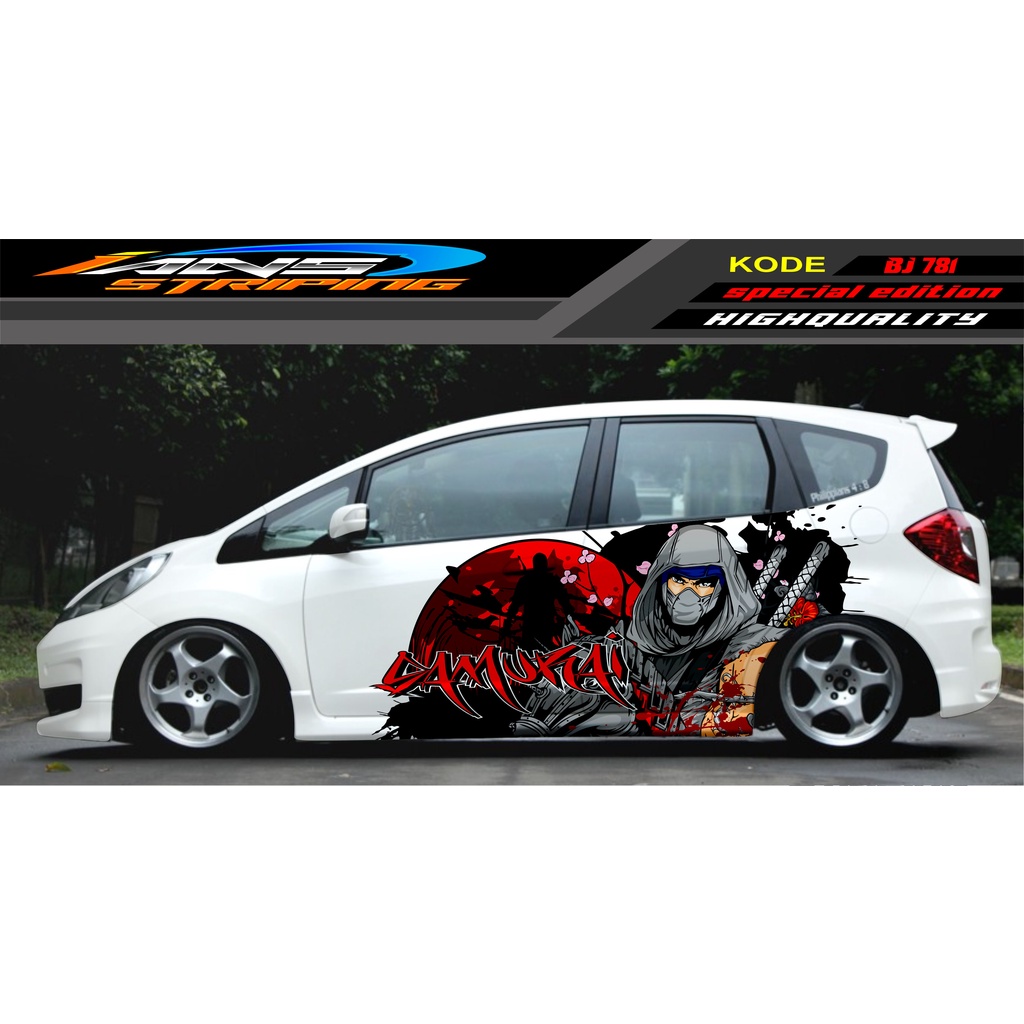 DECAL STICKER MOBIL JAZZ BRIO AVANZA SIGRA YARIS / STIKER VARIASI MOBIL / MODIF STICKER MOBIL