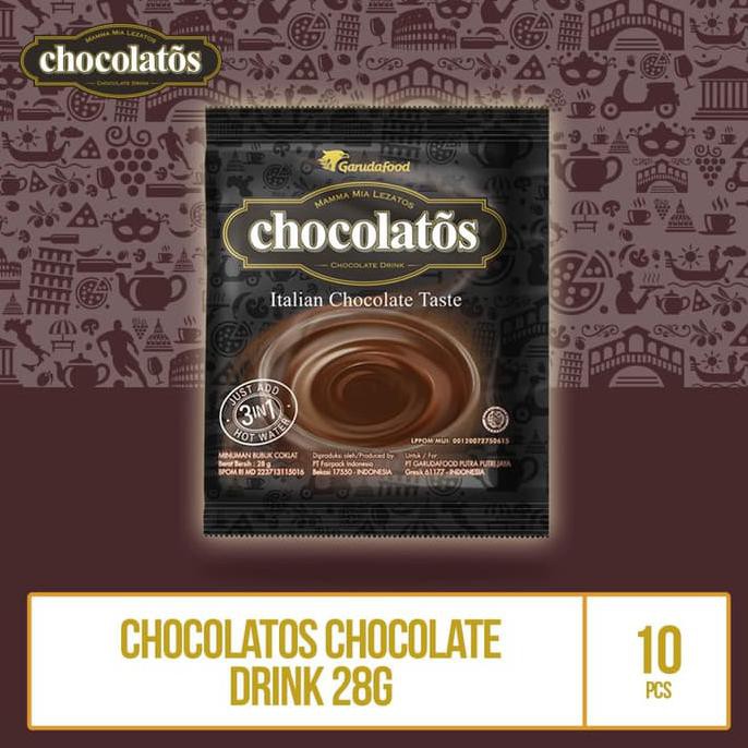 

TERLARIS! Chocolatos Drink Minuman Coklat by GarudaFood (1 Renceng isi 10 Pcs)