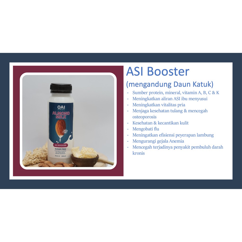 ALMOND MILK - ASI BOOSTER / DAUN KATUK