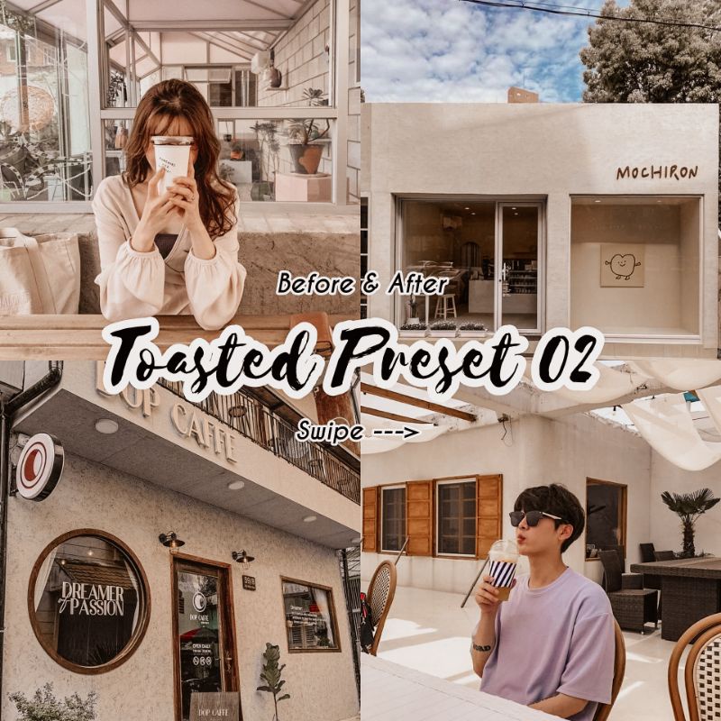 5 PRESET LIGHTROOM MINIPACK TOASTED SERIES For IOS &amp; Android