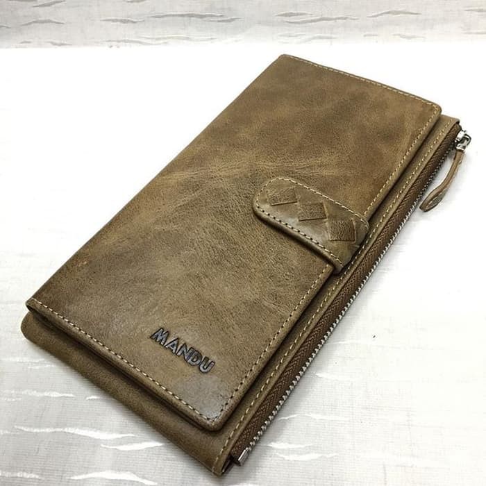 Dompet Kulit Original Panjang Asli Kualitas Terbaik Anti Meotok Clutch Bisa Multifungsi