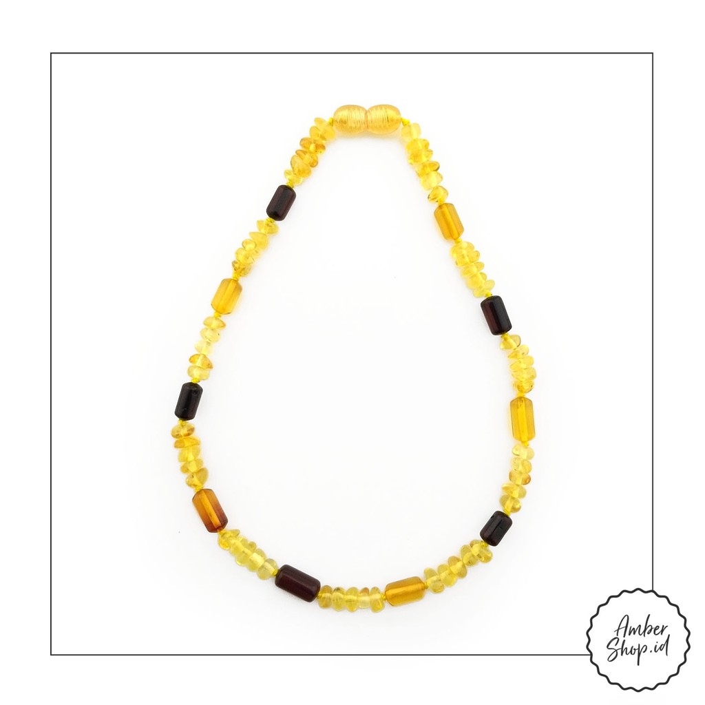 AS22 (FREE GIFT) Kalung Amber pereda tumbuh gigi bayi - Amber Shop